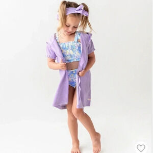 RuffleButts Terry Full-Zip Cover Up